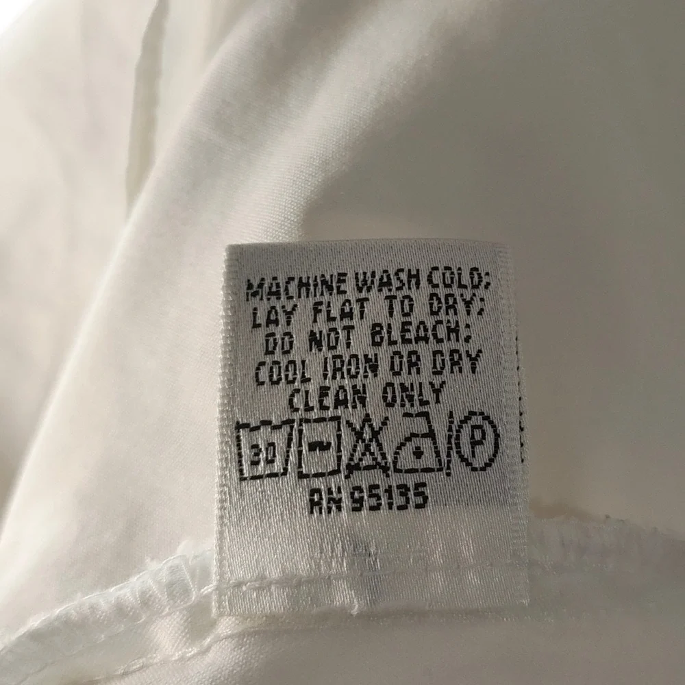 Lafayette 148 New York White Stretch Cotton Button Down Shirt French Cuffs 10 - Picture 11 of 11